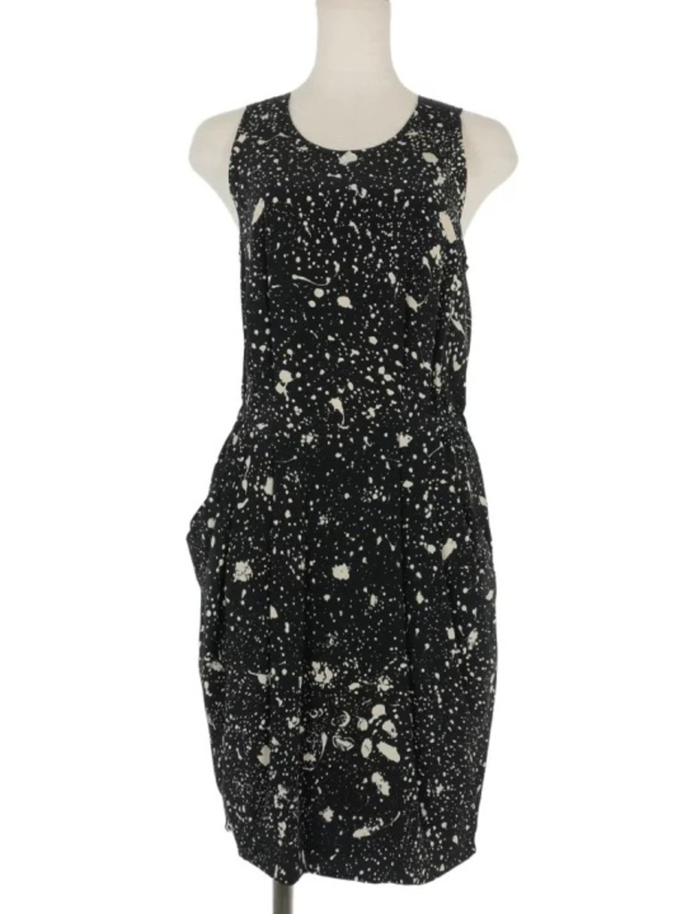 3.1‎ Phillip Lim Black White Speckled Silk Shift Dress 4